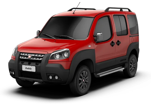 Red Fiat Doblo